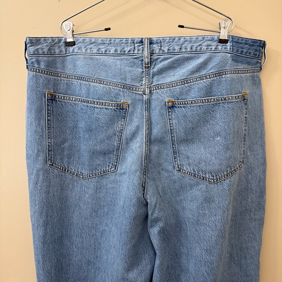 Abercrombie & Fitch Curve Love Wide Leg High Rise Jean blue plus size 34 regular - Picture 9 of 12